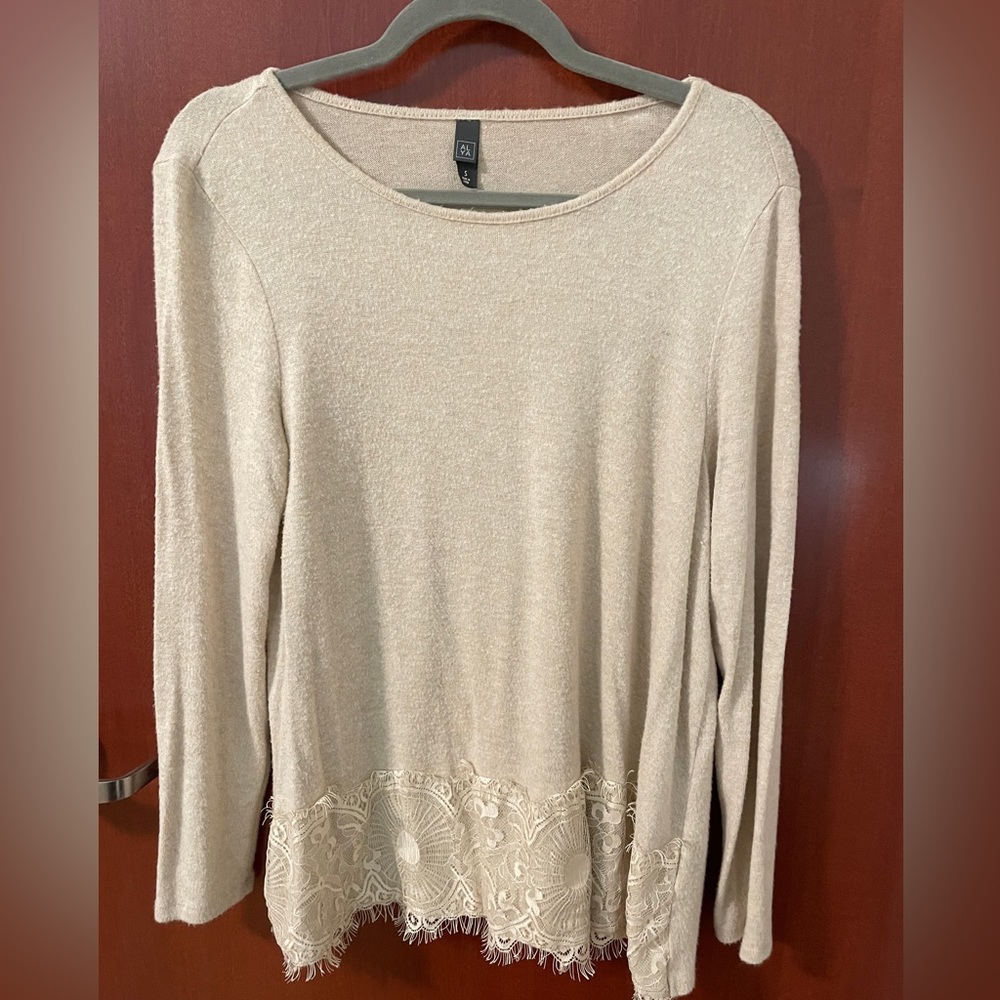 Lightweight cream sweater